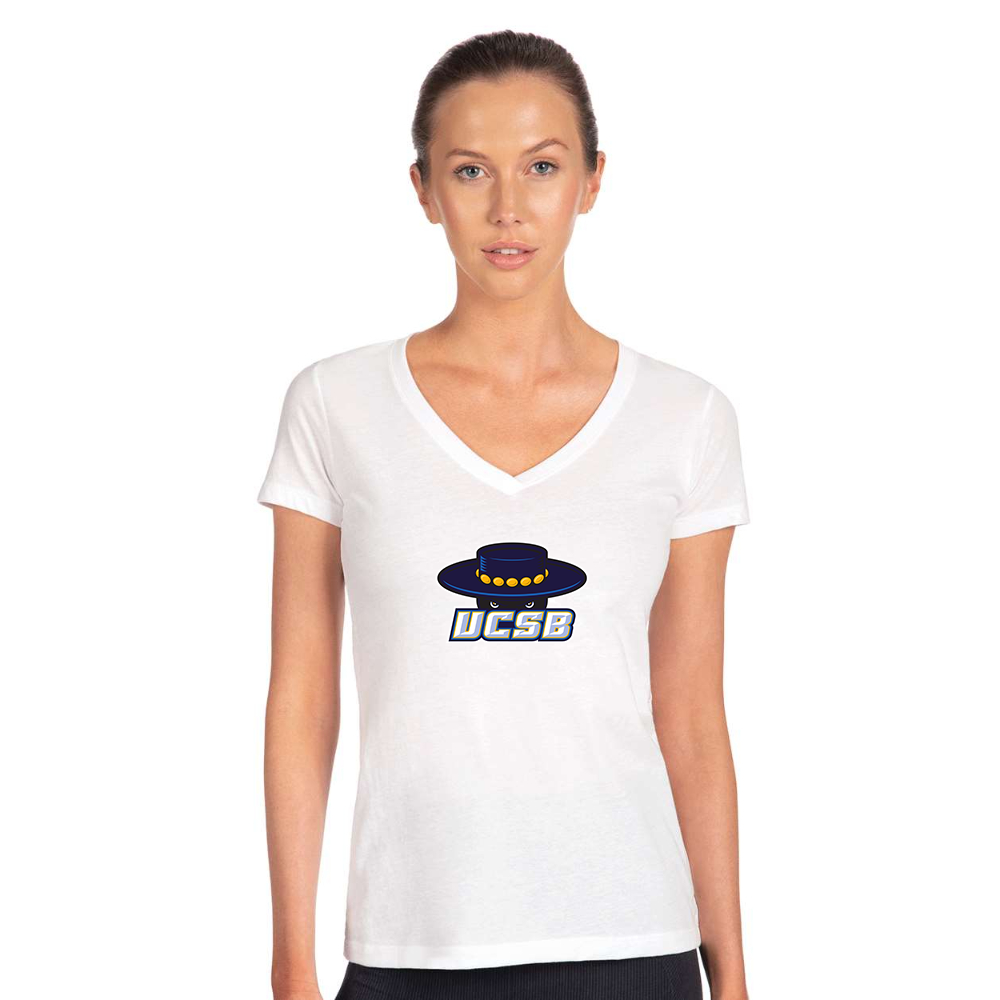 Women's UCSB Gauchos  Next Level V-Neck T-Shirt